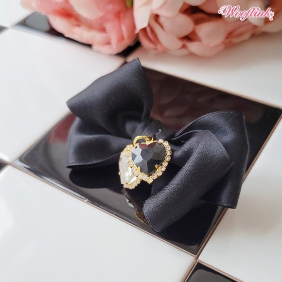 My Lady Hairbow by Wooflink -Bundle of 3-Chocolate, Yellow and Black - Picture 3 of 7